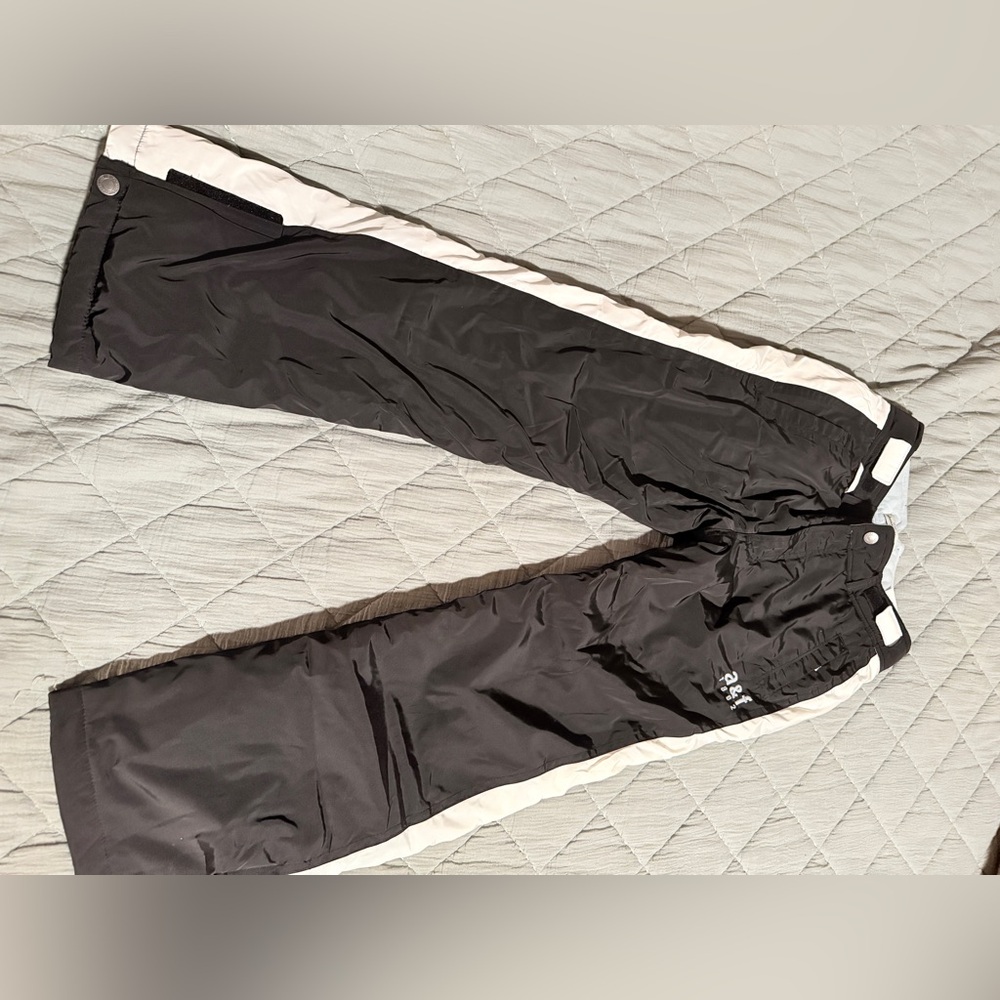 Kids ski pants 15/16 Abercrombie Kids black with white stripe
